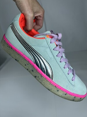 #ad Puma x Sophia Webster Size 7 Basket Metallic Sneakers Candy Princess Barbie Shoe $65.00