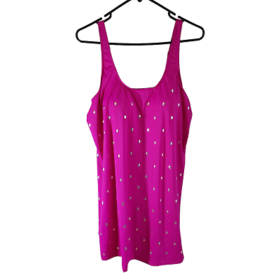 Swimsuits for All One Piece Bathing suit Pink Size 14 Swim Dress Swimdress $39.00