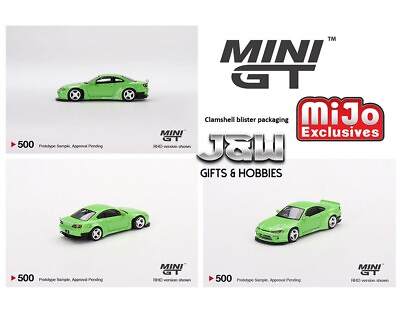 #ad Mini GT Nissan Silvia Pandem S15 Green MGT00500 1 64 $16.99