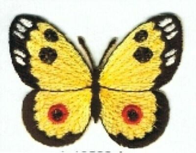#ad Yellow Butterfly Patch Embroidered Iron on Sew on $2.99