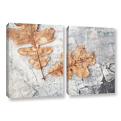 #ad ArtWall Elena Ray #x27; Still Life Two Leaves 2 Piece #x27; Gallery Wrapped Canvas Set $113.49