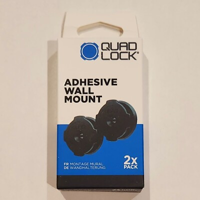 #ad QUAD LOCK Home Office Car Adhesive Wall Mount NEW IN BOX FREE SHIPPING $19.00