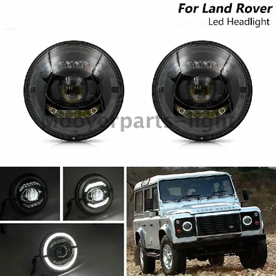 #ad Pair 7 inch LED Headlights DRL Round Lights For Land Rover Defender 1996 2016 $231.99