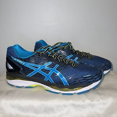 #ad ASICS Men#x27;s Gel Nimbus 18 T600N Blue Running Shoe Size 11 Excellent Condition $45.00