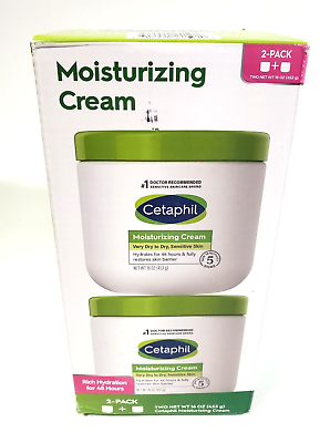 #ad Cetaphil Moisturizing Cream Very Dry to Dry Sensitive Skin 16 oz Lot of 2 $23.99