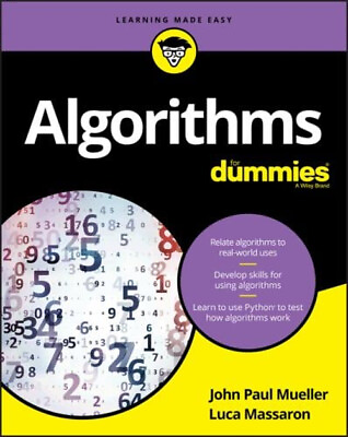 #ad Algorithms for Dummies Paperback John Paul Massaron Luca Muelle $6.81