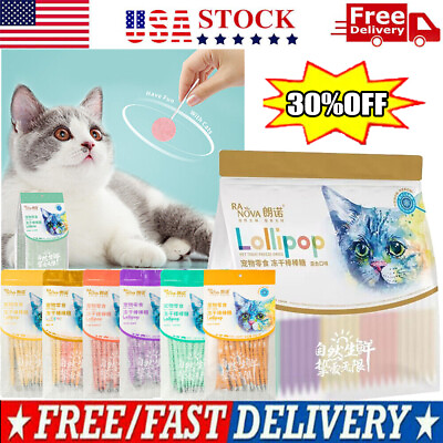 #ad Celery Pets Lollipop Cat Treat Freeze Dried Lollipop Lickable Wet Cat Treats $10.99