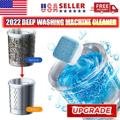 #ad Upgraded Washing Machine Cleaner Washer Deep Solid Cleaning Effervescent Tablets $9.99