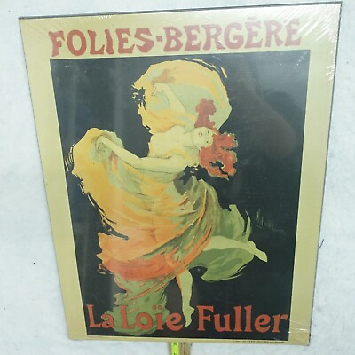 #ad Vintage Advertising Poster #x27;La Loie Fuller Dance At Folies Bergere#x27; 16quot;x20quot; $56.69