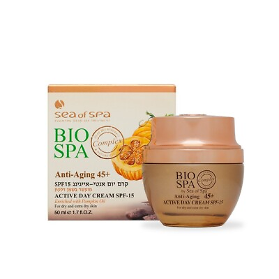 #ad Dead Sea Bio Spa Anti Aging 45 Active Day Cream SPF 15 with Dead Sea Minerals $24.00