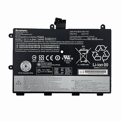 #ad #ad Genuine 34WH 45N1751 Battery For Lenovo ThinkPad Yoga 11E Series 45N1749 45N1750 $29.99