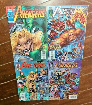 #ad Avengers Vol. 2 #5 thru #8 1997 Marvel : Free Shipping $10.59