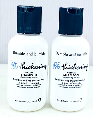 #ad Bumble and Bumble Thickening Volume SHAMPOO 2oz 60ml LOT OF 2 BOXLESS $17.88