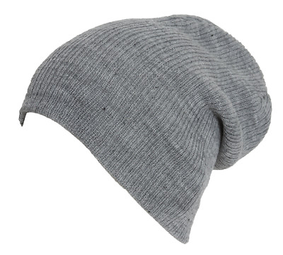 #ad Light Grey Winter Slouch Beanie $9.98