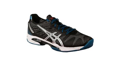 #ad ASICS Mens Sneakers Gel Solution Speed 2 Clay Black Comfy Size US 12 E401Y $67.14