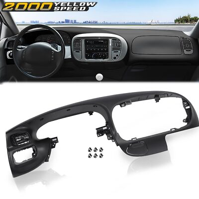 #ad Fit For 1997 2003 Ford F150 Expedition Dash Radio Trim Bezel Dashboard Cover $101.81