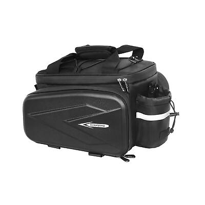 #ad Hard Bike Rear Bag Waterproof Bike Rack Bag with Reflective R1A4 $47.21