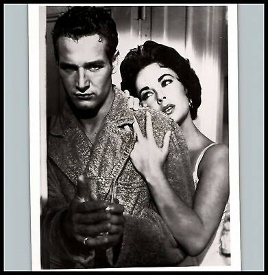 #ad Elizabeth Taylor Paul Newman 1958 STUNNING ORIGINAL VINTAGE PHOTO M 60 $20.00