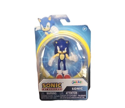 #ad Sega Sonic The Hedgehog 2.5quot; Action Figure Thumbs Up 2020 Jakks Pacific Poseable $11.95
