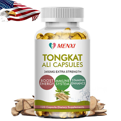 #ad 200:1 Tongkat Extract 3450mg Testosterone Booster 100% Organic Natural Capsules $13.96