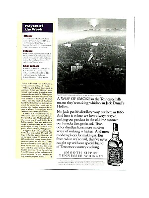 #ad 1994 Jack Daniel#x27;s Vintage Wisp of Smoke Making Whiskey Original Print Ad 1 2 Pg $4.76