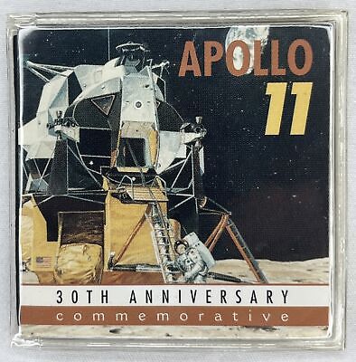 #ad Apollo 11 30th Anniversary Commemorative Medal Moon Landing $36.99