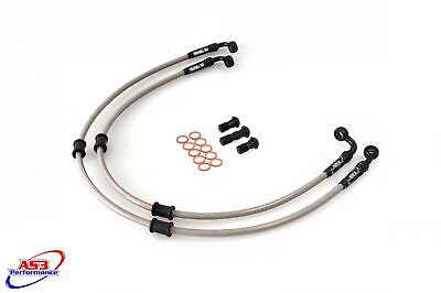 #ad AS3 VENHILL FRONT BRAKE LINES HOSES RACE for KAWASAKI ZRX 1200 R S 2001 2008 GBP 66.99