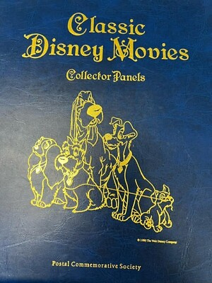 #ad Classic Disney Movies Collector Panels Postal Society Stamp Book Set 80 Pages $70.80