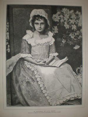 #ad I Wonder if it#x27;s True Maria Brooks child print 1879 GBP 9.99