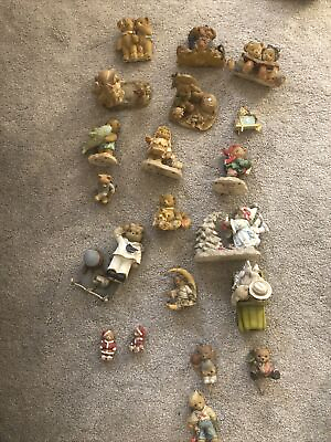 #ad Cherished Teddies Collection Lot Of 20 USED DIRTY BROKEN PIECES 4.11.24 $45.00