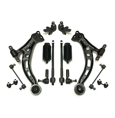 #ad 14 New Pc Kit Control Arms Tie Rods Sway Bar for Toyota Camry Avalon Lexus ES300 $111.07
