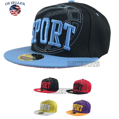 #ad SPORT Embroidered Hip hop Snapback Flat Brim Adjustable Baseball Cap More Color $8.62