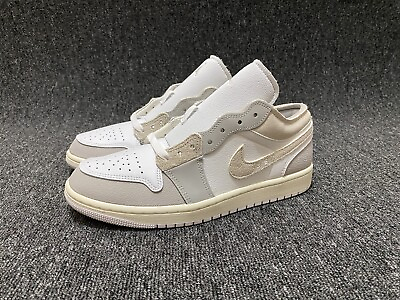 #ad Nike Air Jordan 1 Low SE Craft Mens Shoes US 11 UK 10 New Sneakers Grey White AU $279.96