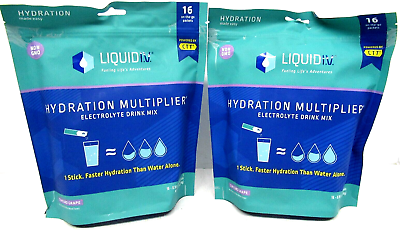 #ad 2x Liquid IV Hydration Multiplier Concord Grape 32 total Hydration Packets $29.69