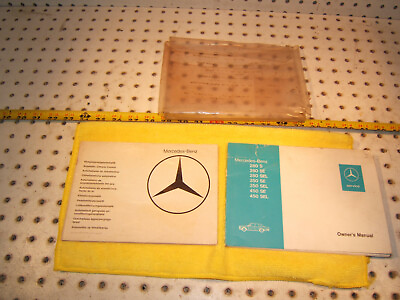 #ad Mercedes W116 280 350 450 S SE SEL 1977 US Owner#x27;s Manuals 1 set of 2 Booklets $331.00