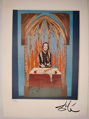 #ad Salvador Dali COA Vintage Signed Art Print on Paper Limited Edition Signed $79.95