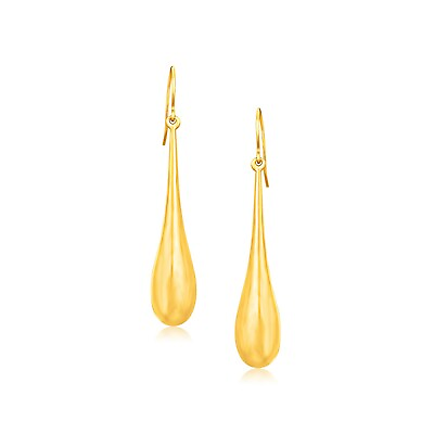 #ad 14k Yellow Gold Dramatic Drop Earrings $561.00
