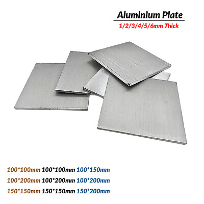 #ad Aluminium Sheet Plate 1mm 2 3 4 5 6mm Thick Metal Aluminium Plate Multiple Sizes $3.75