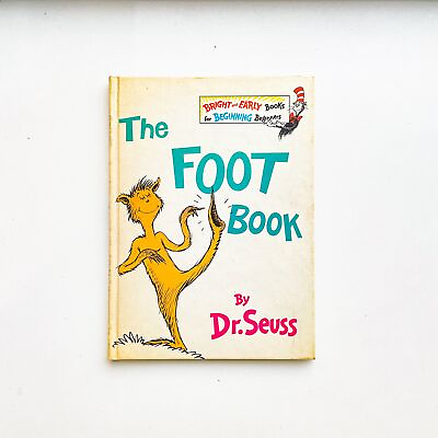 #ad The Foot Book by Dr. Seuss 1968 Edition $65.00