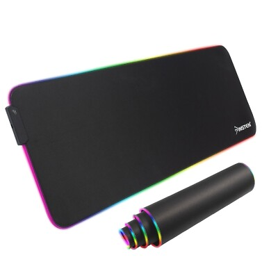 Gaming RGB Mouse Pad Extra Large Extended Smooth Surface Anti Slip Rubber Base $20.99