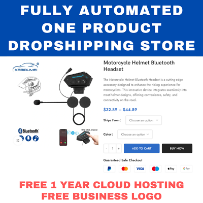 #ad Fully Automated One Product Dropshipping Business Store website Cloud Hosting $15.00