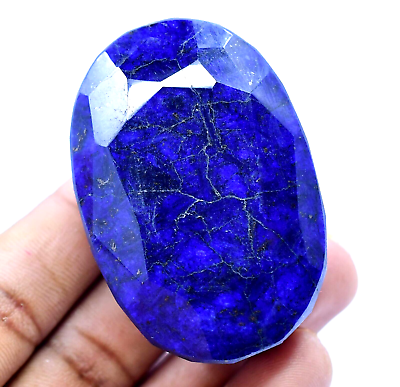 #ad #ad 575.5 Ct Natural Huge Blue Sapphire Certified Museum Use Treated Oval Gemstone $29.99