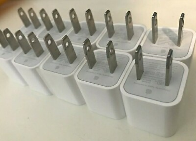 #ad 10 X Apple iPhone USB Power Wall Cube Charger $29.00