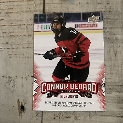 #ad Connor Bedard 2023 24 Upper Deck Connor Bedard Collection Highlights RC Card #1 $7.99