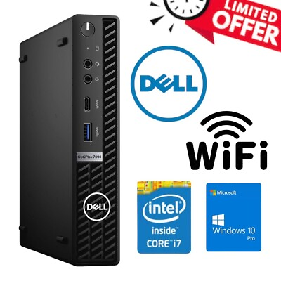 #ad Dell Optiplex 7090 Micro PC Intel Core i7 10700T 32GB RAM 1TB SSD Wi Fi WIN11PRO $579.88
