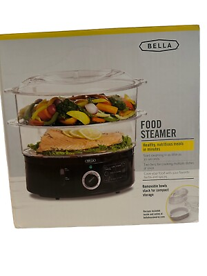 #ad Food Steamer Cooker Electric Healthy Meals Steaming Pot Stackable Baskets $25.00