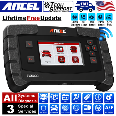 #ad Automotive All System Diagnostic Scanner OBD2 Car Code Reader Scan Tool ABS SRS $135.99