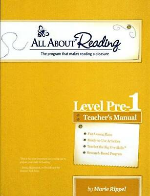 #ad All About Reading Level Pre reading aka Pre 1 Teachers Manual All Abou GOOD $22.30