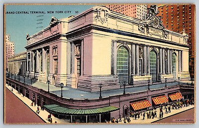 #ad Postcard 1939 Grand Central Terminal New York City New York C10 $8.50