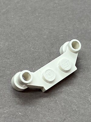 #ad LEGO Parts 4590 Plate Modified 1 x 4 Offset 1pc White Vintage $1.75